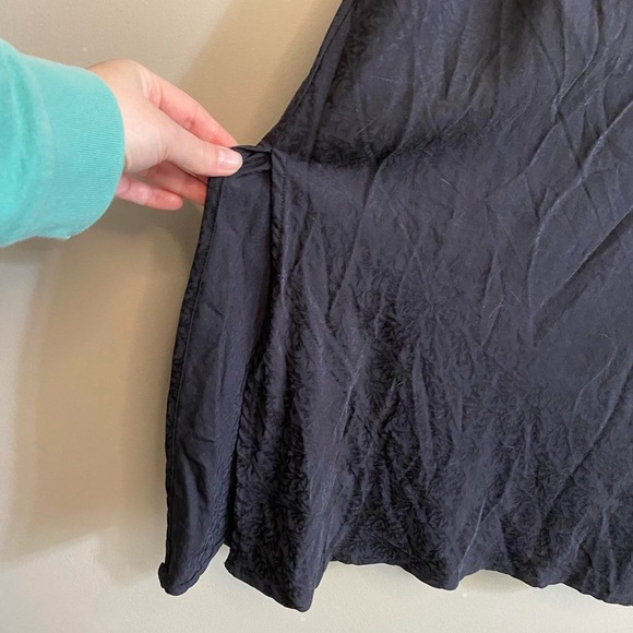 NWT Onia Deep navy midi slip dress with side slits - Picture 5 of 5